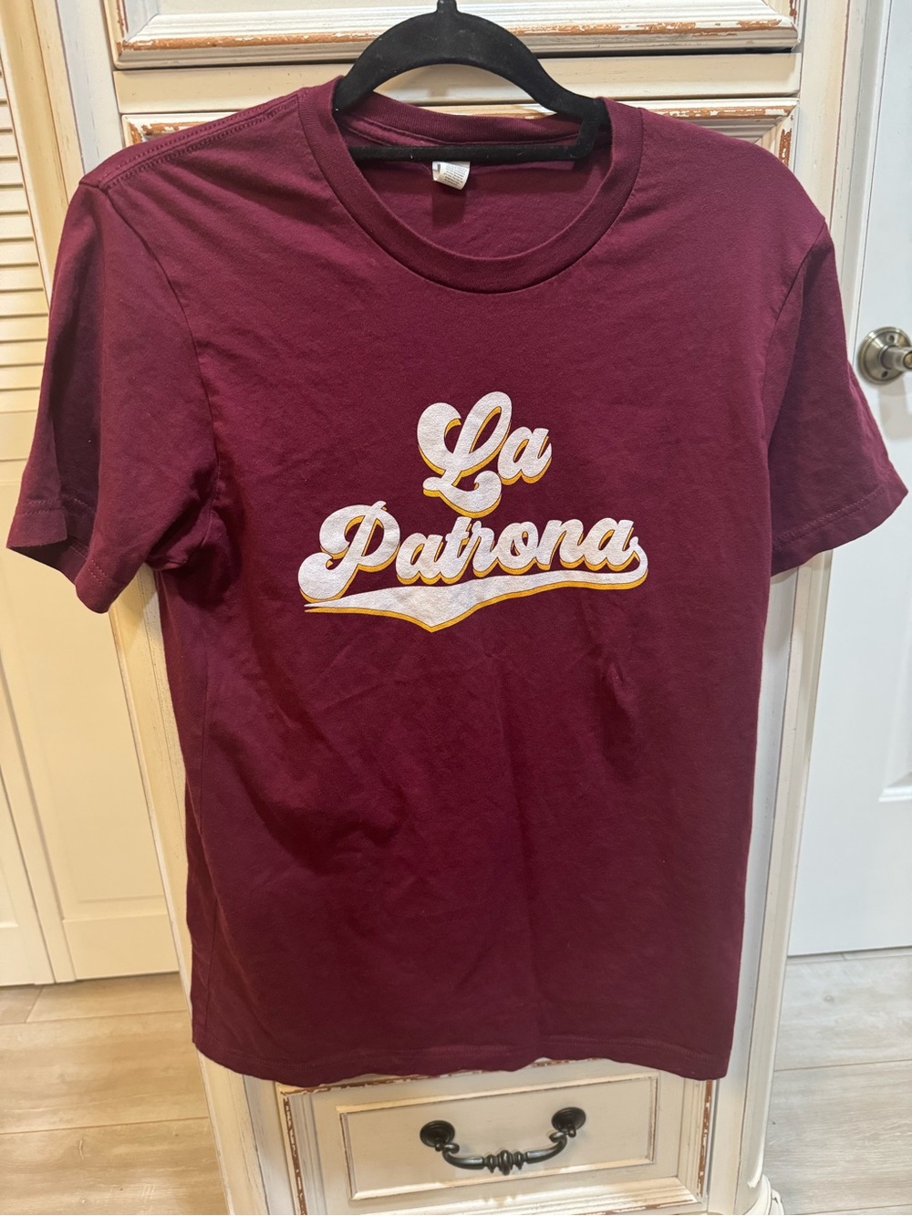 Bella Canvas Maroon "La Patrona" Short Sleeve Tee